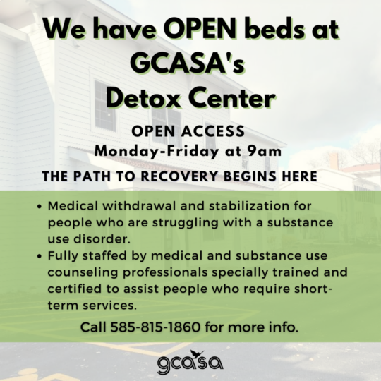 Detox open beds